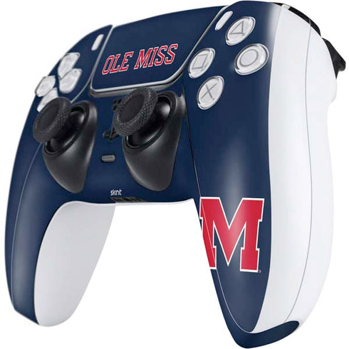 University of Mississippi Ole Miss Blue PS5 Controller Skin